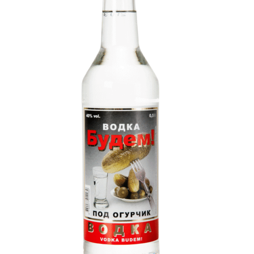 Vodka Budem! 40%vol 0.5L klaas
