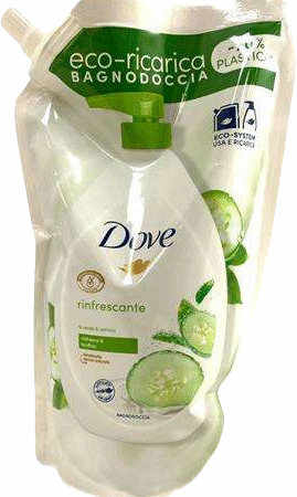Dove Vedel käteseep täide värskendava kurgiga 720ml