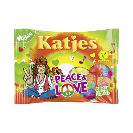 Katjes kummikommid "Peace & Love" 175g