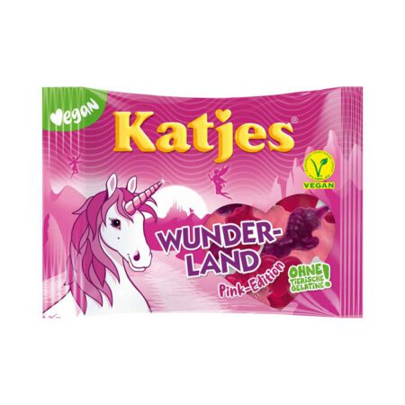 Katjes kummikommid "Wunderland" pink edition 175g