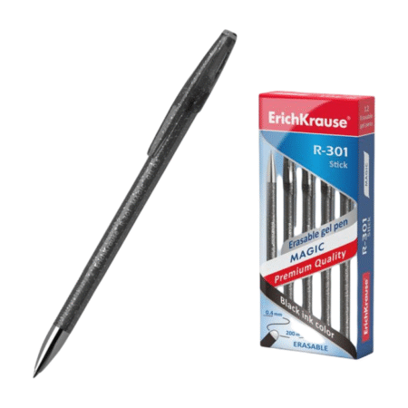 Geelpliiats Magic Gel Stick 0.5, must, kirjutab-kustutab