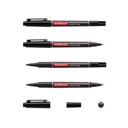 Marker kahe otsaga P-80 0,45mm/1,65mm, must