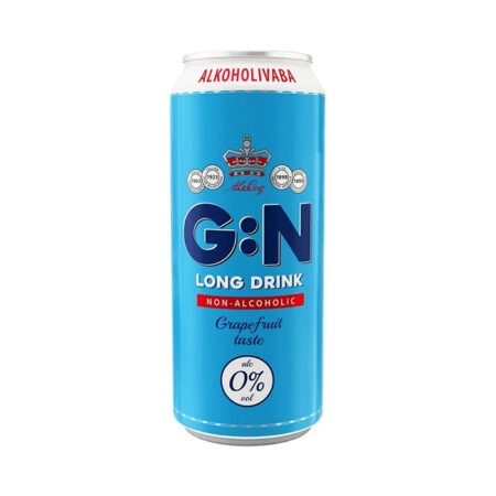 ALC LONG DRINK GRAPEFRUIT ALKOHOLIVABA 0,0% 0,5 l purk