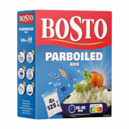 Aurtöödeldud (sõmer) riis 4 x 125g, BOSTO, 500 g