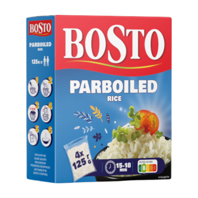Aurtöödeldud (sõmer) riis 4 x 125g, BOSTO, 500 g