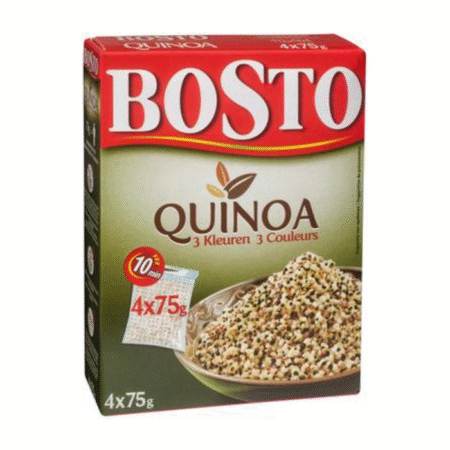 Quinoa, kolmevärviline 4x75g, BOSTO, 300 g