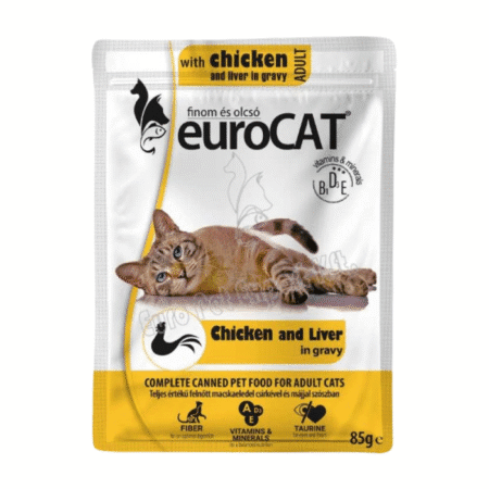 EuroCat Kasside märgtoit kanaga 85g