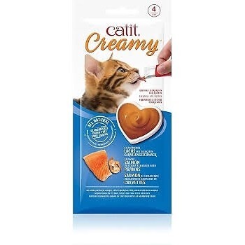 Creamy Maius for cats salmon & shrimp 4x10g