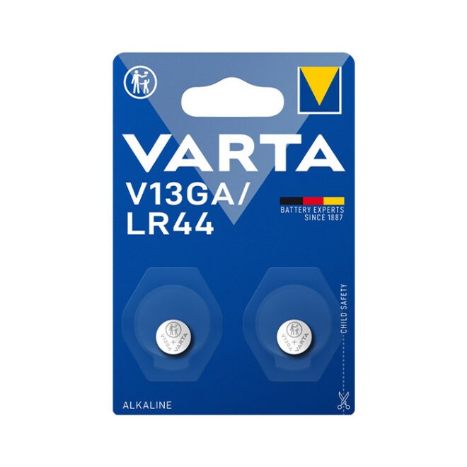 V13GA Varta alkaline LR44 130mAh BL2