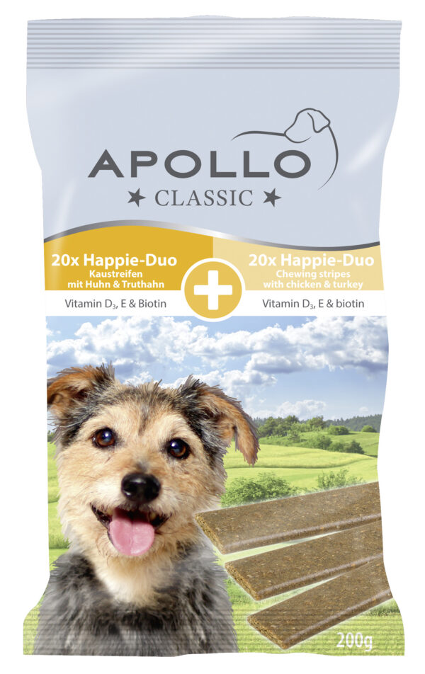 Happie-duo närimisribad kana- ja kalkunilihaga (20tk) 200g