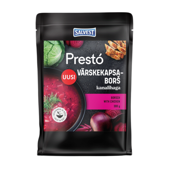 PRESTO Värskekapsaborš kanalihaga 300 g