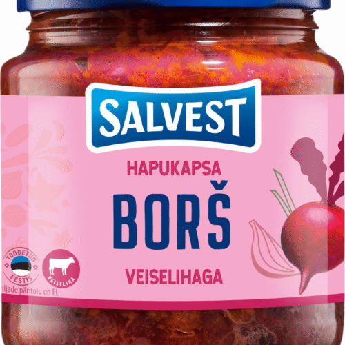 SALVEST Veiselihaga hapukapsaborš 530 g