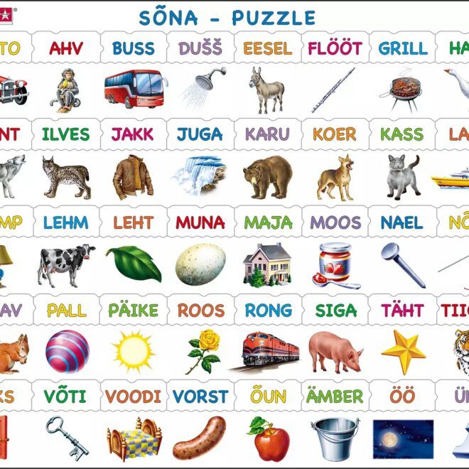 Larsen Puzzle Õpime lugema 40 sõna LS41
