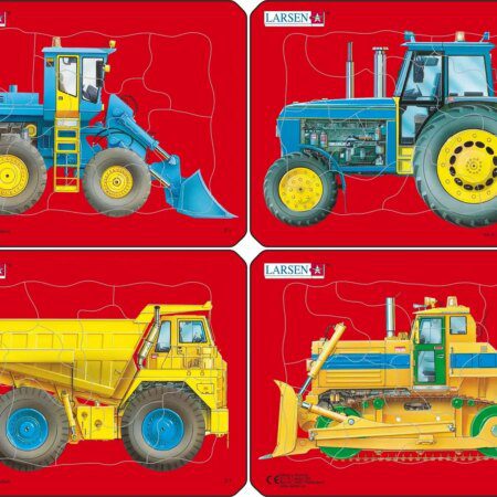 Puzzle mini traktorid ja sõidukid sortim.Z1
