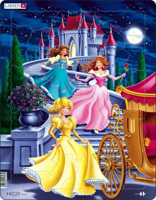 Larsen Puzzle Printsessid MAXI US5