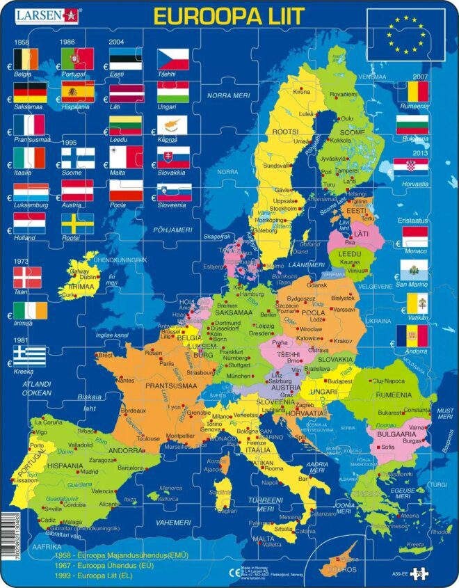 Larsen Puzzle Euroopa Liit GB A39