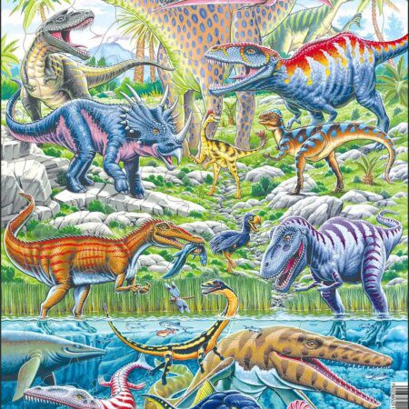 Puzzle Dinosaurused lõbusad FH49