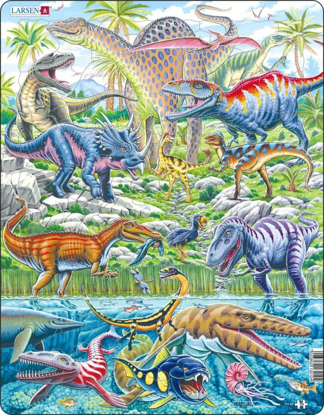 Larsen Puzzle Dinosaurused lõbusad FH49