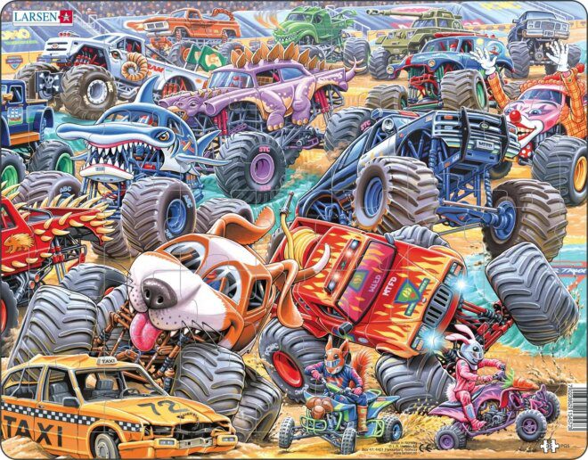 Larsen Puzzle Monsterautode võidusõit MAXI PG5