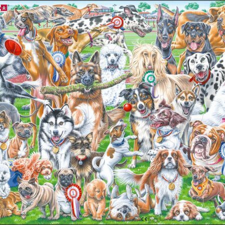 Puzzle koerad MAXI CZ6