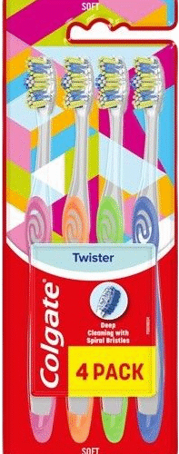 Colgate Hambaharjad TWISTER medium 4TK