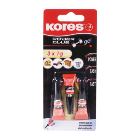 Liim 3g KORES Power Glue Gel, 3tk riputuspakis