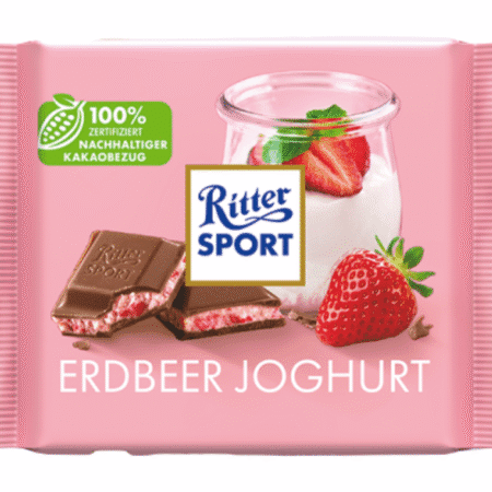 Ritter Sport Maasikajogurtiga 100g