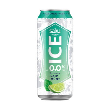Saku On Ice laimi-mündi alkoholivaba õlu 0,5L
