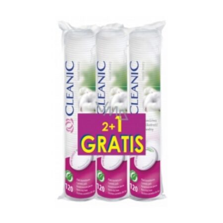 Cleanic Puuvilla vatipadjad 3x120tk