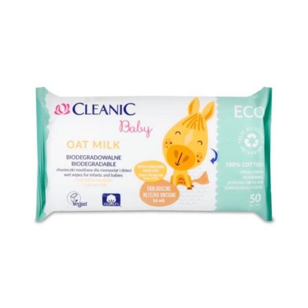 Cleanic ECO Beebi niisked salvrätid, kaerapiimaga 50tk