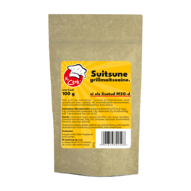 Suitsune grillmaitseaine ilma lisatud MSG-ta 100g