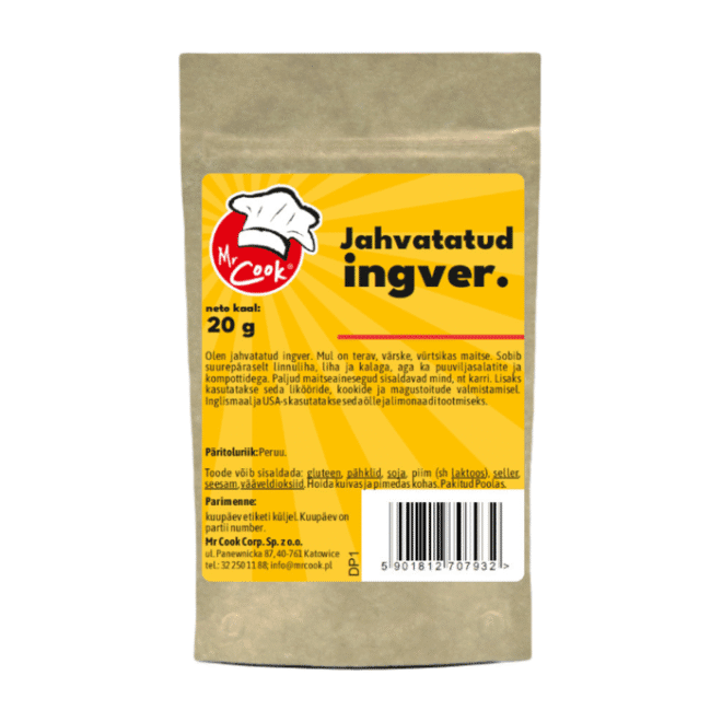Jahvatatud ingver 20g