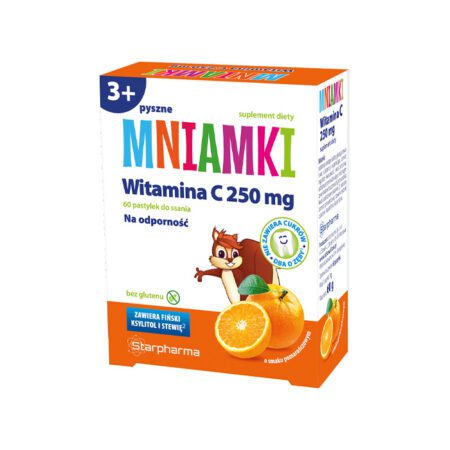Mniamki Vitamiin C lastele Apelsinimaitseline 60tk