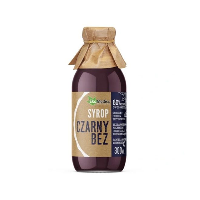 EkaMedica Musta leedri siirup + vitamiin C 300ml