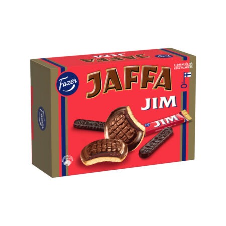 Jaffa JIM Šokolaadiga kaetud puuviljamaitselise täidisega küpsised 300g