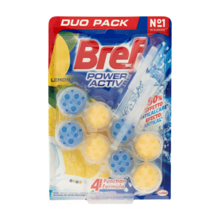 Bref Power Aktiv WC-värskendaja Sidrun 2x50g