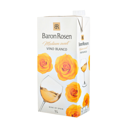 Baron Rosen Vino Blanco Medium-Sweet 11% 1L Tetra