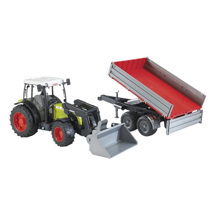 Bruder Claas Nectis 267F esilaaduri ja järelkäruga