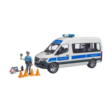 Bruder MB Sprinter politseibuss, politseinik, heli ja valgus