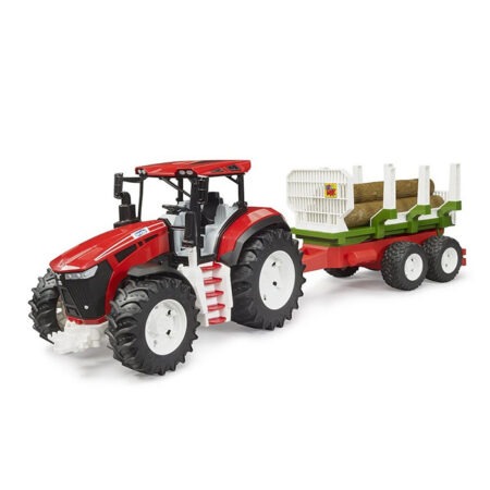 Bruder Roadmax traktor haagise ja palkidega
