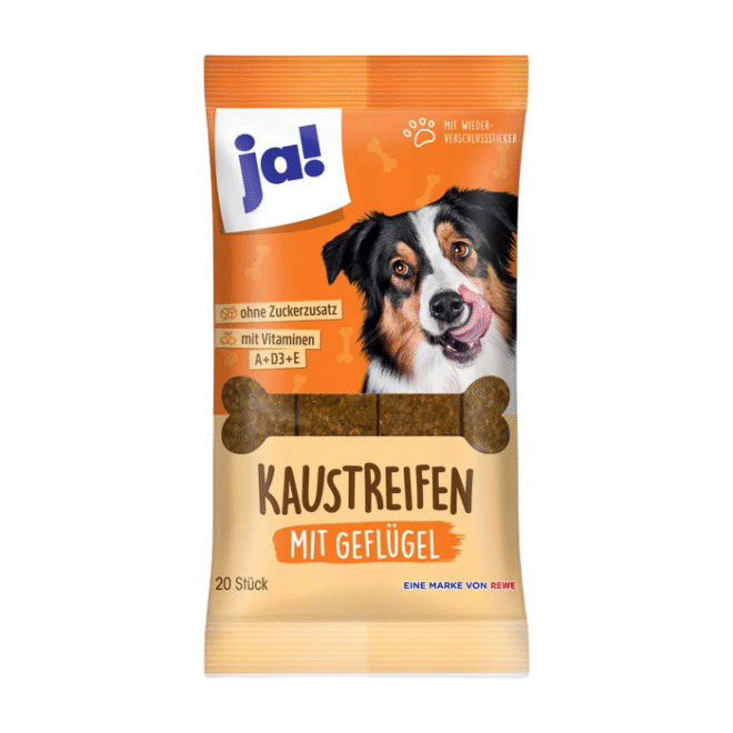 Ja! Koerte närimisribad linnulihaga 200g