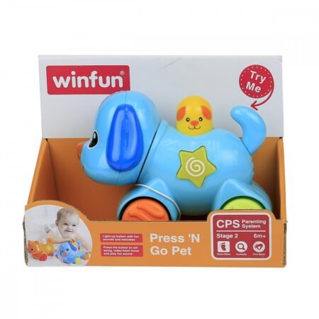 Winfun ``Vajuta ja sõida`` kutsikas heli ja valgusega
