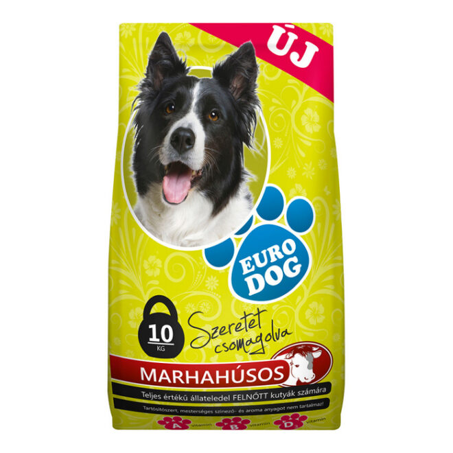 EuroDog Dry food for adult dogs with beef 10kg