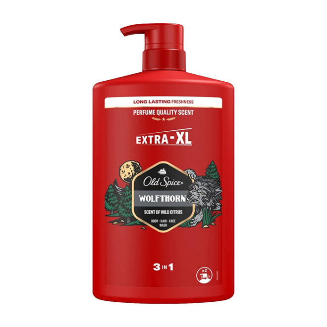 Old Spice Dušigeel & Šampoon 3in1 "Wolfthorn" 1000ml