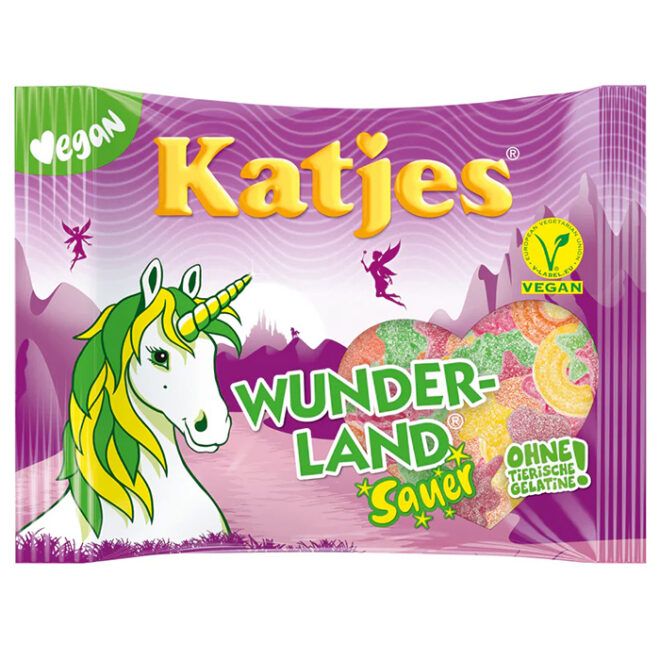 Katjes hapud kummikommid "Wunderland" 175g