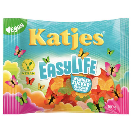 Katjes kummikommid "Liblikad" 160g