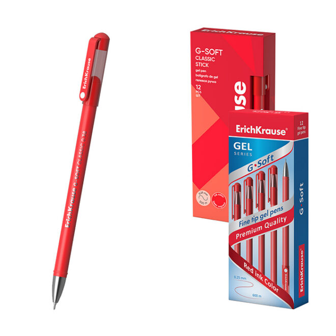 Geelikynä G-SOFT Classic Stick 0.38, punainen