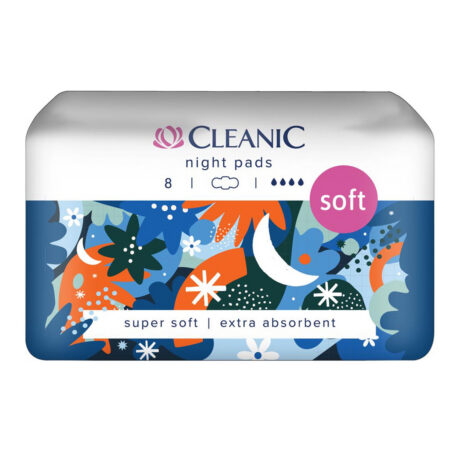 Cleanic Cotton Night Hügieenisidemed 8tk