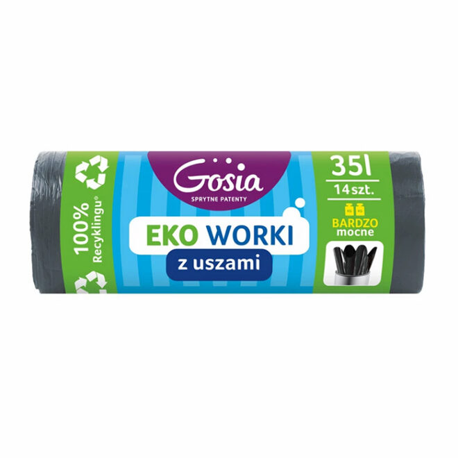 GOSIA Prügikotid sangadega väga tugev ECO 35L 14tk