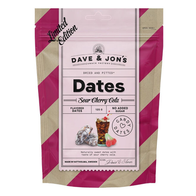 Dave & Jon's flavoured dates "Sour cherry cola" 125g